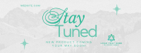 Minimalist Stay Tuned Facebook Cover Design