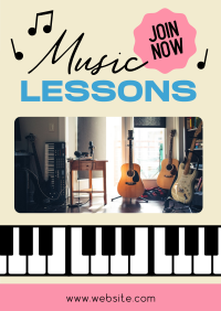 Music Lessons Poster Design