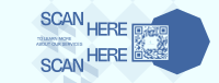 Modern Corporate QR Code Facebook Cover Preview