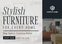Stylish Quality Furniture Postcard Image Preview