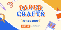 Kids Paper Crafts Twitter post Image Preview