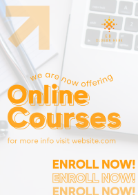 Online Courses Enrollment Poster Image Preview