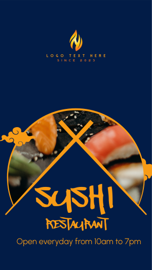 Sushi Dishes Facebook story Image Preview