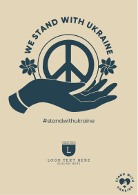 Ukraine Peace Hand Flyer Image Preview