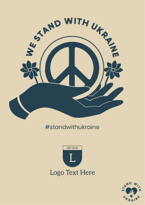Ukraine Peace Hand Flyer