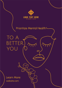 Prioritize Mental Health Poster Design