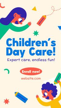 Daycare Services Quirky Instagram Story Design