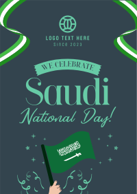 Raise Saudi Flag Flyer Design