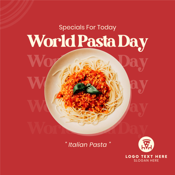 Pasta For Italy Instagram Post Design Image Preview