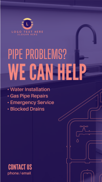 Your Plumbing Service Facebook story Image Preview