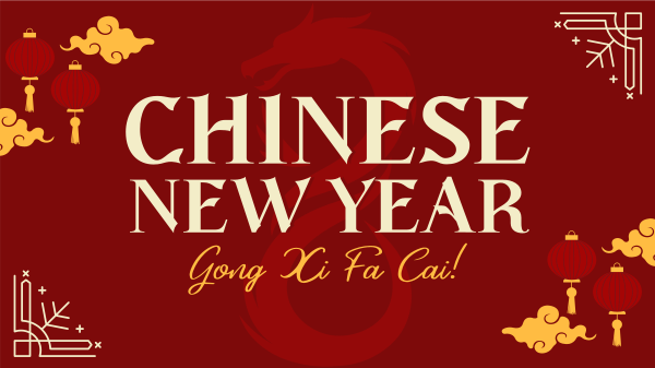 New Year Lanterns Facebook Event Cover Design Image Preview