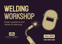 Welding Workshop Postcard Image Preview