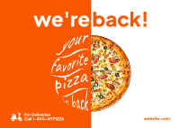 New York Pizza Chain Postcard Image Preview
