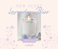 Lavender Bliss Candle Facebook Post Design
