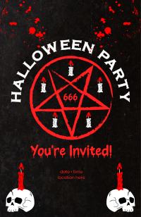 Satan Sacrifice Invitation Image Preview