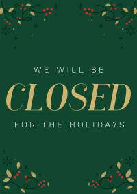 Closed for Christmas Poster | BrandCrowd Poster Maker