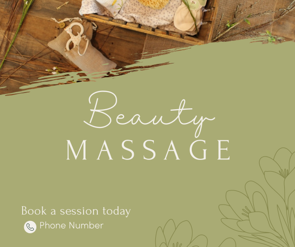 Beauty Massage Facebook Post Design Image Preview