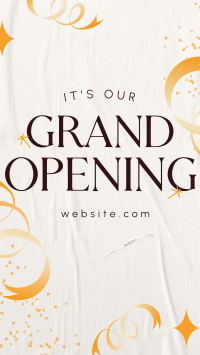 Ribbon Grand Opening Instagram Reel Image Preview