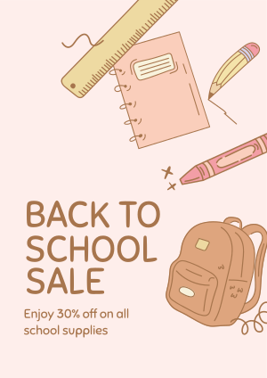 Back to School Sale Flyer Image Preview
