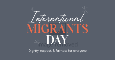 International Migrants Day Facebook ad Image Preview