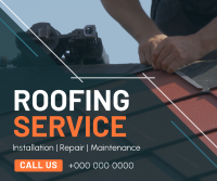 Home Roofing Maintenance Facebook Post Design