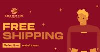 Cool Free Shipping Deals Facebook Ad Design