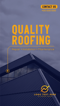 Quality Roofing TikTok video Image Preview