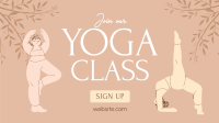 Zen Yoga Class Facebook Event Cover Design