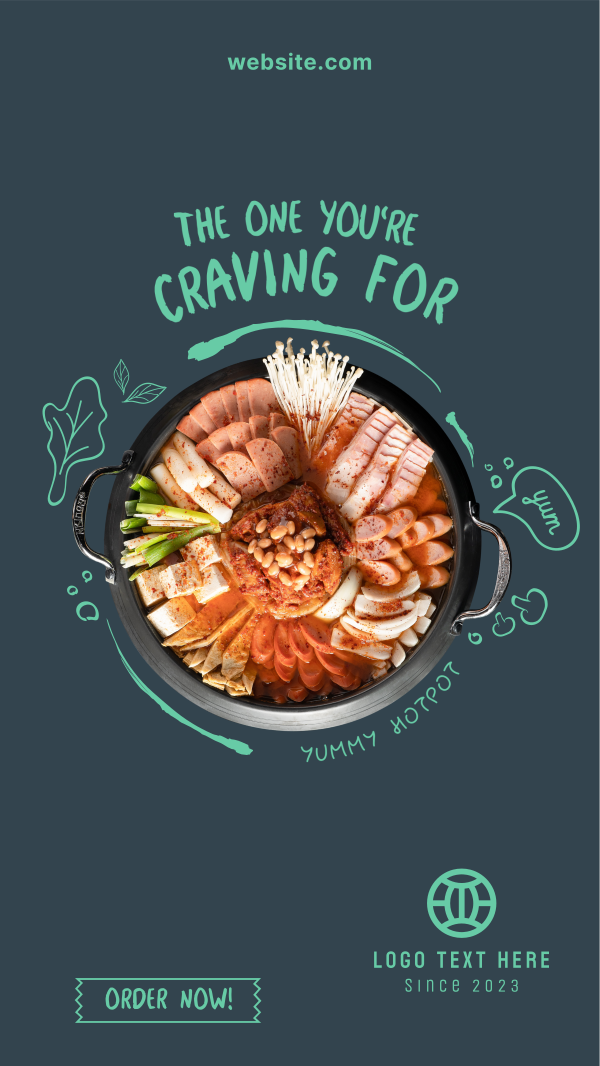 Delicious Hotpot Facebook Story Design Image Preview
