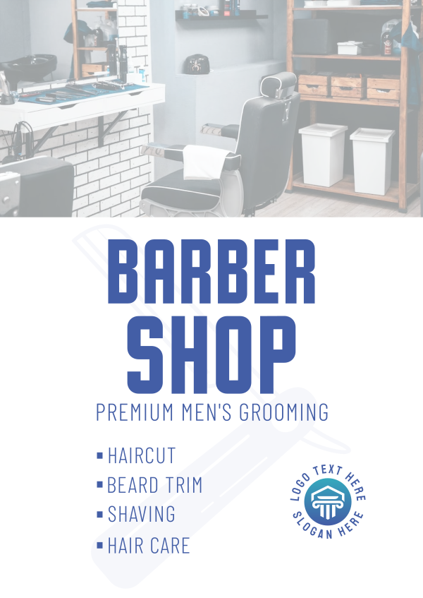 Premium Grooming Poster Design Image Preview