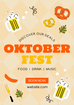 Beers, Pretzels and More Flyer Image Preview