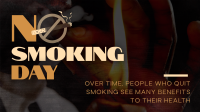 Sleek Non Smoking Day Animation Design