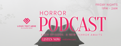 Horror Podcast Facebook cover Image Preview