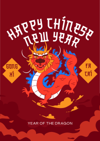 Chinese Dragon Year Flyer Image Preview