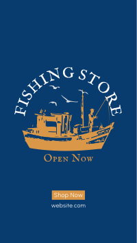 Fishing Store Facebook story  BrandCrowd Facebook story Maker