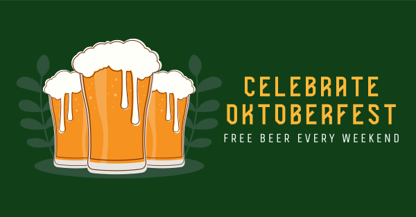 Oktoberfest Party Facebook Ad Design Image Preview