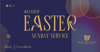 Easter Sunday Service Facebook Ad Design