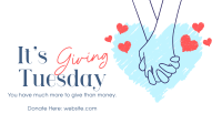 Giving Tuesday Hand Facebook Event Cover Design