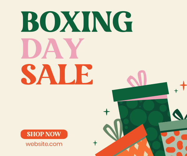 Boxing Day Flash Sale Facebook Post Design Image Preview
