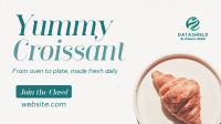 Baked Croissant Facebook Event Cover Design
