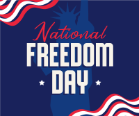 Freedom Day Celebration Facebook Post Design