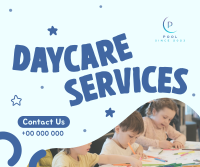Star Doodles Daycare Services Facebook Post Design