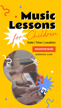 Music Lessons for Kids Instagram Reel Image Preview