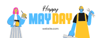 Celebrating May Day Facebook cover Image Preview