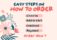 Easy Steps Postcard Image Preview