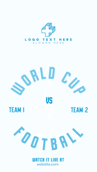 Football World Cup Tournament Facebook Story Design