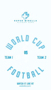 Football World Cup Tournament Facebook Story Image Preview