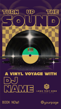 Nostalgic DJ Vinyl  TikTok Video Design