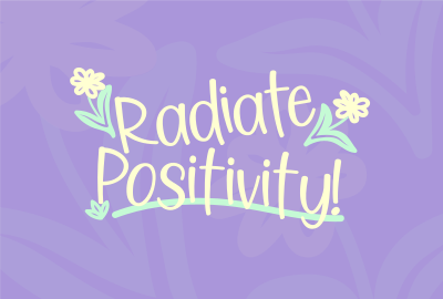 Radiate Positivity Pinterest board cover