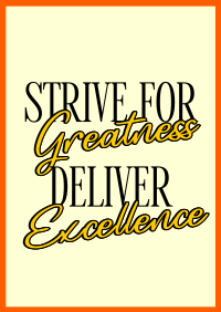 Greatness and Excellence Poster Image Preview